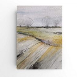 Pejzaż-praca formatu A5.