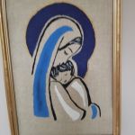 Matka Boża z Dzieciątkiem - obraz malowany - 