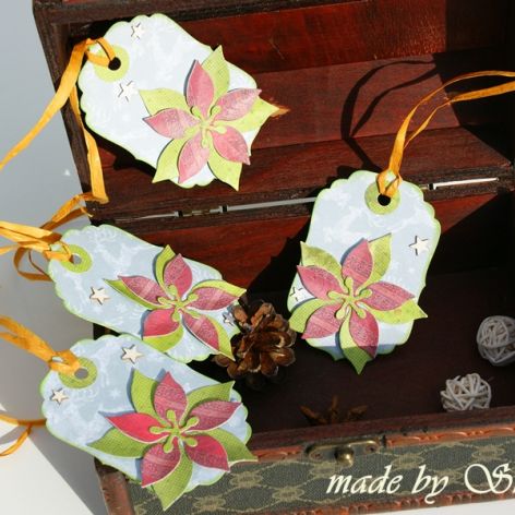 Bileciki do prezentów- gwiazda betlejemska