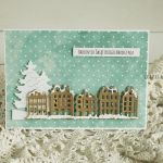 Kartka świąteczna z ośnieżonymi domkami, 337 - 