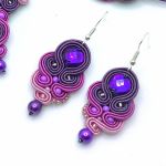 Fioletowy ombre komplet sutasz - 
