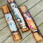 Rustykalna deska z aniołem, prezent, cytat - 