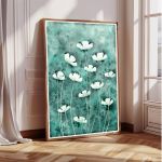 Oryginalna akwarela. Białe kwiaty  A4 - 