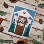 Kartka świąteczna - drzwi 2 - Widok z góry