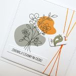 Kartka życzenia zdrowia handmade z ptaszkiem  - Życzenia powrotu do zdrowia