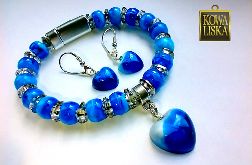 Szafirowa romanca - komplet biżuterii