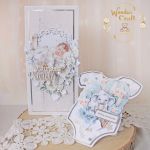 Kartka na chrzest pamiątka "Cherished" GOTOWA - 