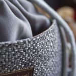 Szara listonoszka z kominem plecionka - 