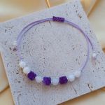 "Odet" - bransoletka z naturalnymi kamieniami. - w fioletach