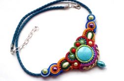 Naszyjnik sutasz W kolorach tęczy