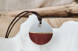 Minimalistyczny wisiorek z betonu kreatywnego Dual Harmony