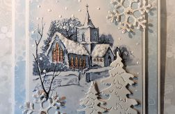 Kartka z ziowym kościółkiem
