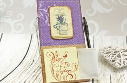 Notes na lodówkę -lawendowy dzban