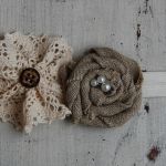 Opaska niemowlęca  - Rustykalna - 