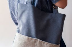 Duża szara torba na ramię