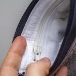 Szary portfel melanż - 