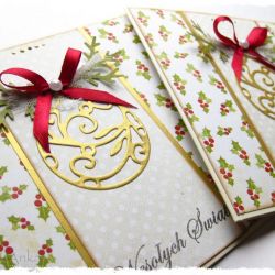 Kartka świąteczna z bombką