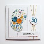 Oryginalna kartka z liczbą na urodziny - Kartka handmade na urodziny z liczbą