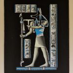 Obraz, 35x50cm, Anubis Bóg śmierci, Płótno Faraońskie, Egipt, 100% oryginalny 10 - 