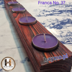 Świecznik drewniany SSB bordo Franca No. 37 - 