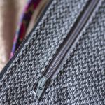 Mini torebka nerka z szarej plecionki - 