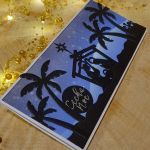 Karta świąteczna bożonarodzeniowa szopka KH221117 - Kartka z szopką