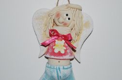To ja Agnieszka - aniołek z masy solnej, prezent, dekoracja