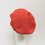 Klasyczny beret francuski z antenką czerwony - beret z antenką