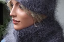 Moherowy komplet w kolorze ciemnej szarości