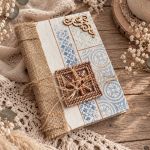 Pamiętnik A5 handmade w stylu boho – ręcznie robiona księga wspomnień - wyjątkowy notes prezent