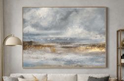 Abstrakcja Natura no. 4 Ręcznie malowany obraz XXL Strukturalny obraz 100x140cm