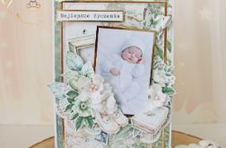 Kartka na chrzest ze zdjęciem "Cherished 2"