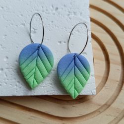 "Flora II"- kolczyki z gliny polimerowej.