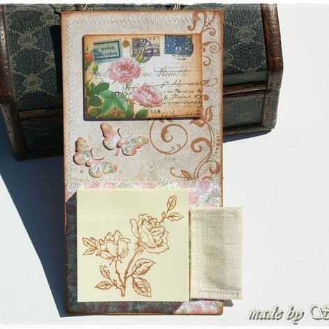 Notes na lodówkę -' różany ogród'