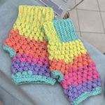 Mitenki - kolorowe pastelowe - 