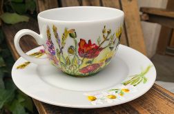Porcelanowa filiżanka Letnie kwiaty 2