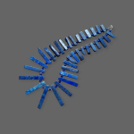 Wyrazisty naszyjnik z surowych Lapis Lazuli  - Naszyjnik z surowych sztabek Lapis Lazuli