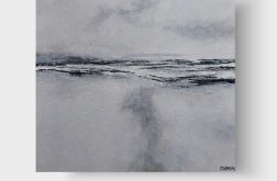 W szarości-obraz akrylowy format 40/40 cm