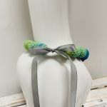 Korale szydełkowe naszyjnik boho handmade bawełna 16 - naszyjnik boho