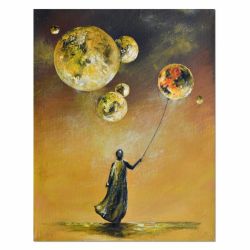 Hold my world, obraz realizm bajkowy, obraz surrealizm