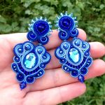 Kolczyki Chabrowe sztyfty - 