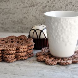 Szydełkowe podkładki pod kubki 6szt.