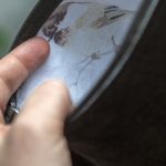 Ciemnooliwkowa kosmetyczka MAXI z weluru - 