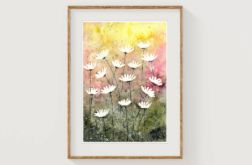 Oryginalna akwarela. Łąka Kolorowa A4 Oryginalna akwarela. Łąka Kolorowa A4