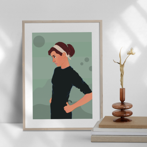 Plakat Audrey green 60x40cm