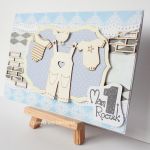 Kartka na roczek z praniem - kartka na roczek, urodziny, dla dziecka,