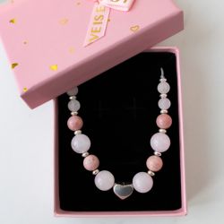 Rodonit, Kryształ górski, Hematyt, Serduszko