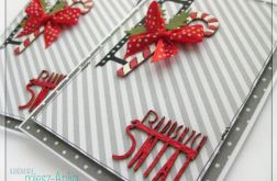 Kartka świąteczna z cukierkową laską 1