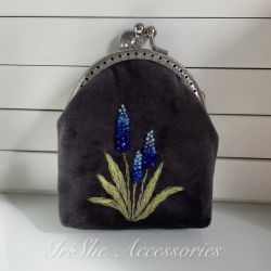 Portmonetka welurowa damska “Szafirek”