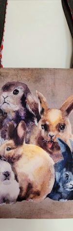 Torebka z tkaniny wodoodpornej: króliki